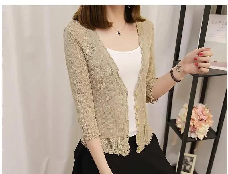 Женское трикотажное короткое пальто Mujer Sweater Tops Оптовик из Китая